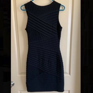 Calvin Klein pleated bandage sheath dress